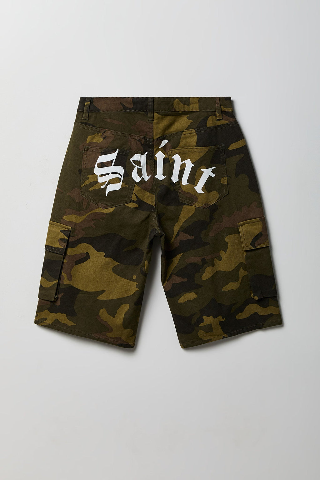 Graphic Camo Cargo Jort 13"
