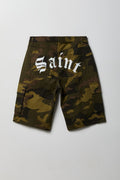 Graphic Camo Cargo Jort 13"