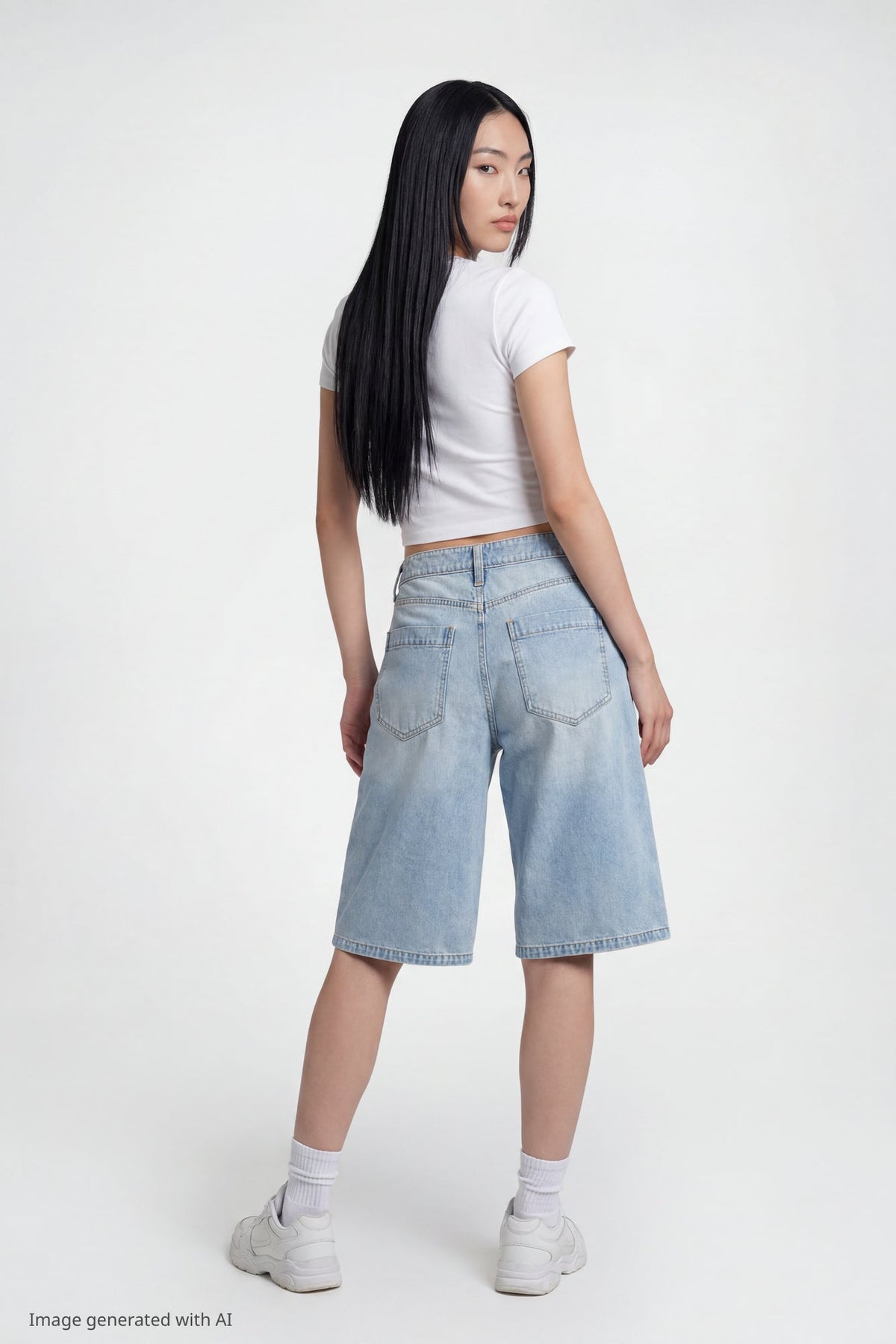 Low Rise Super Baggy Light Jort 16"