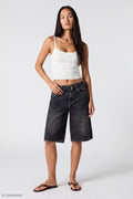 Low Rise Super Baggy Belted Jort 13"