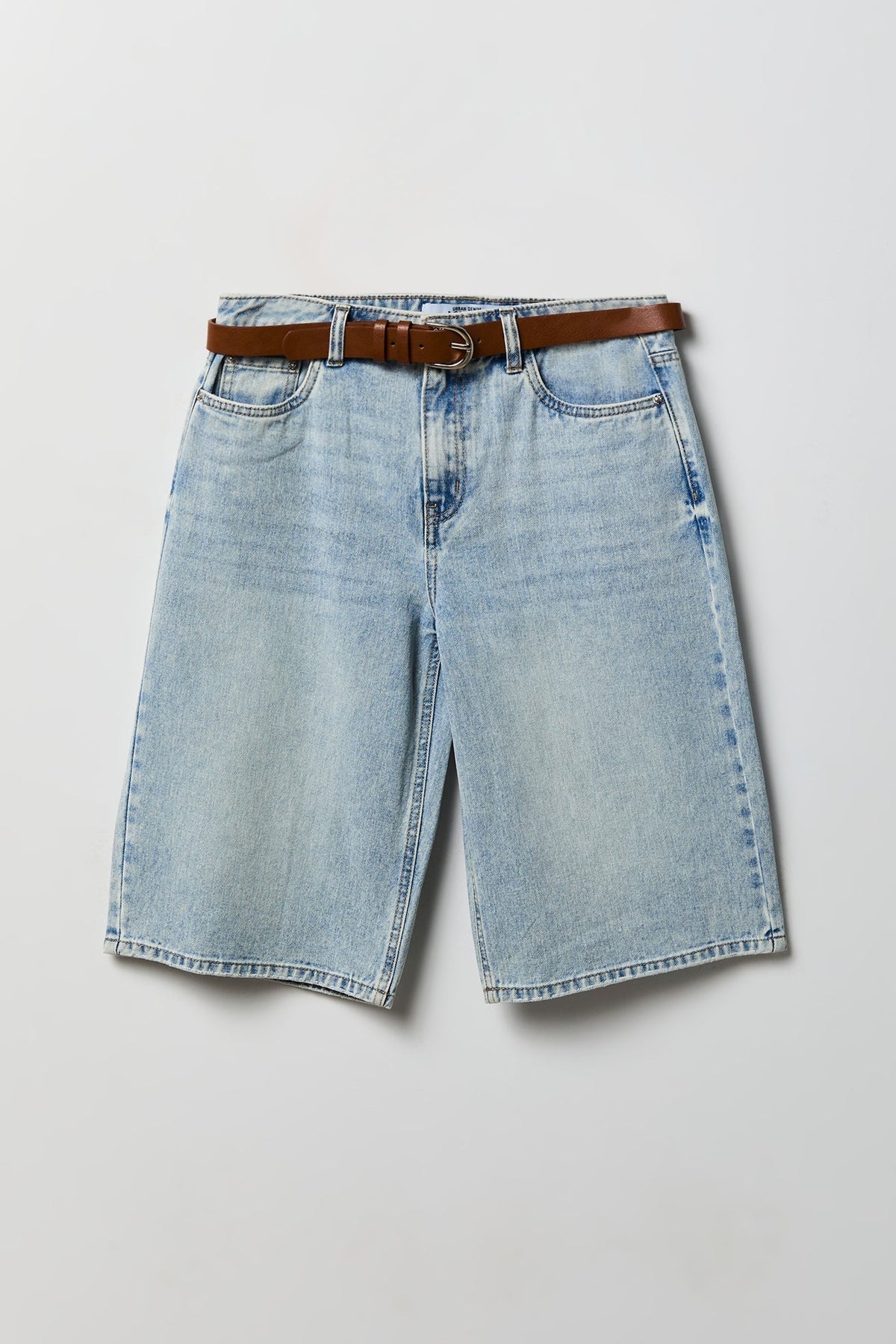 Low Rise Super Baggy Belted Jort 13"