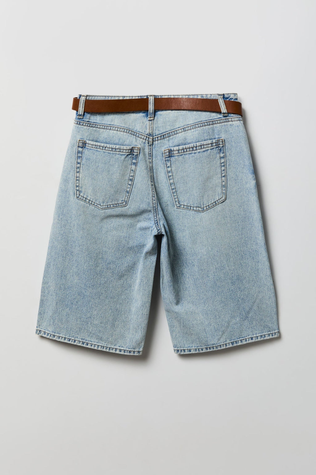Low Rise Super Baggy Belted Jort 13"