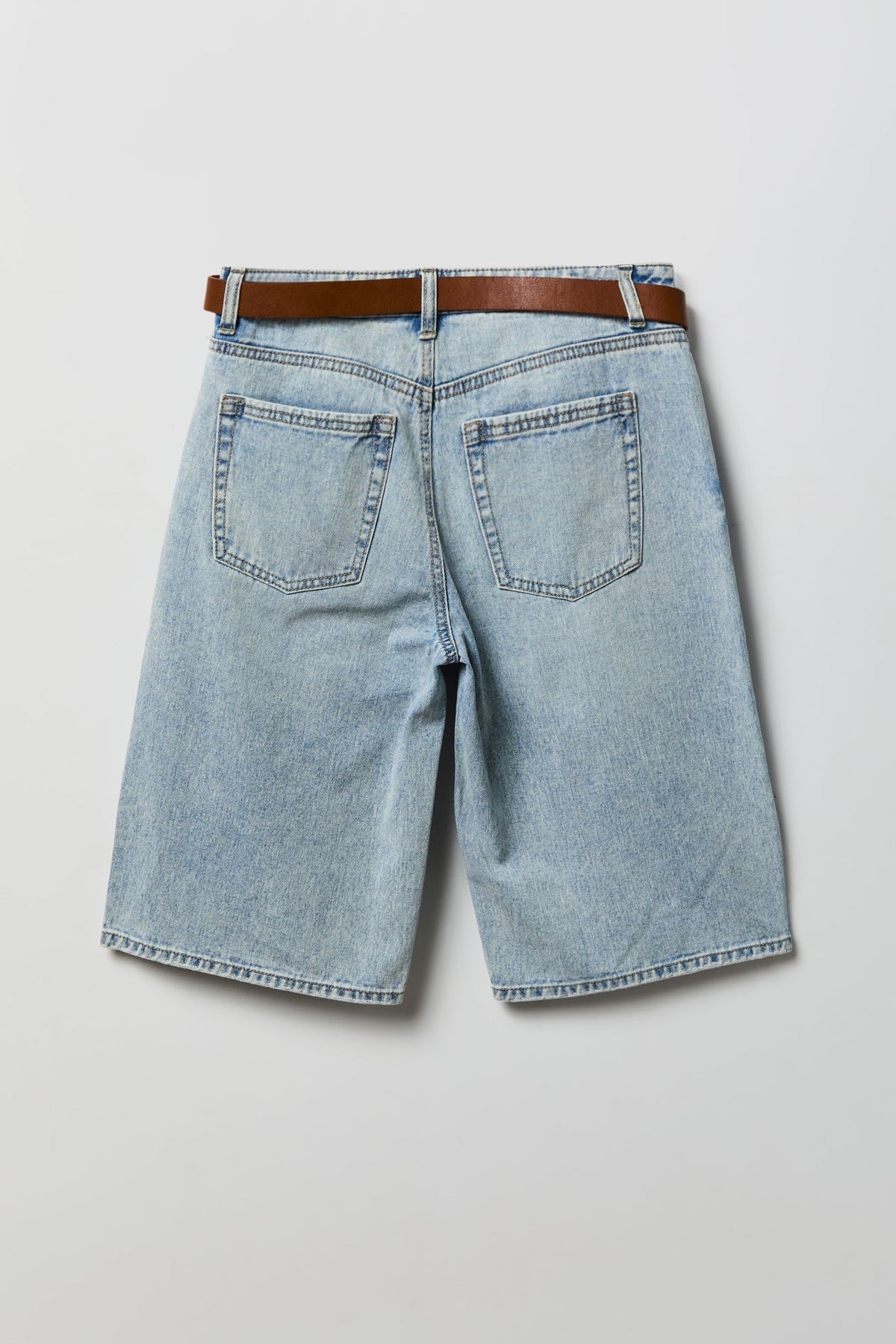 Low Rise Super Baggy Belted Jort 13"