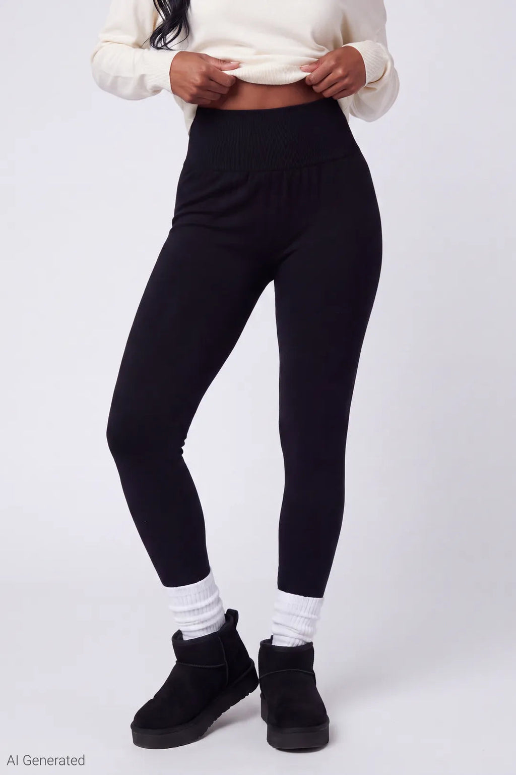 High Rise Seamless Fleece Lined Legging