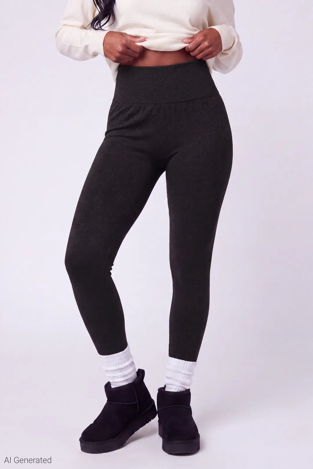 High Rise Seamless Fleece Lined Legging