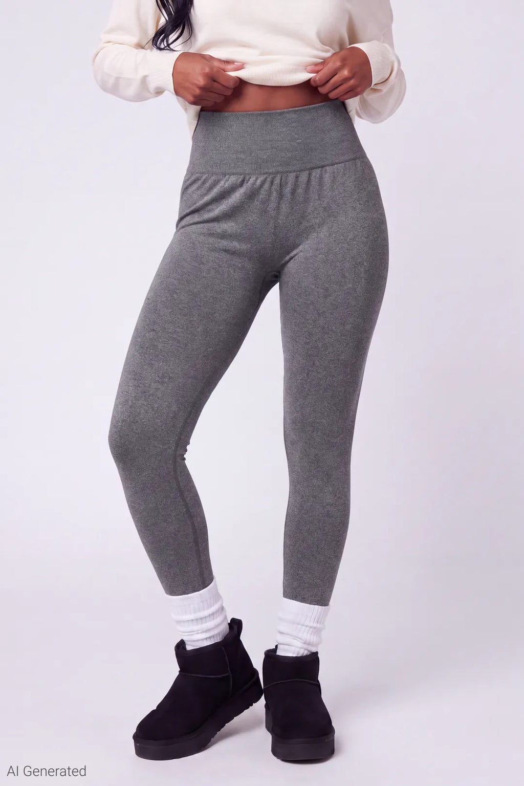 High Rise Seamless Fleece Lined Legging