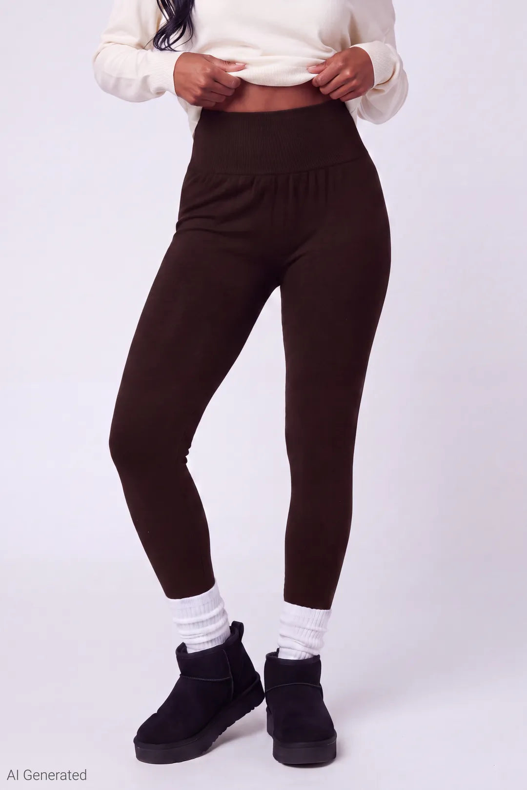 High Rise Seamless Fleece Lined Legging