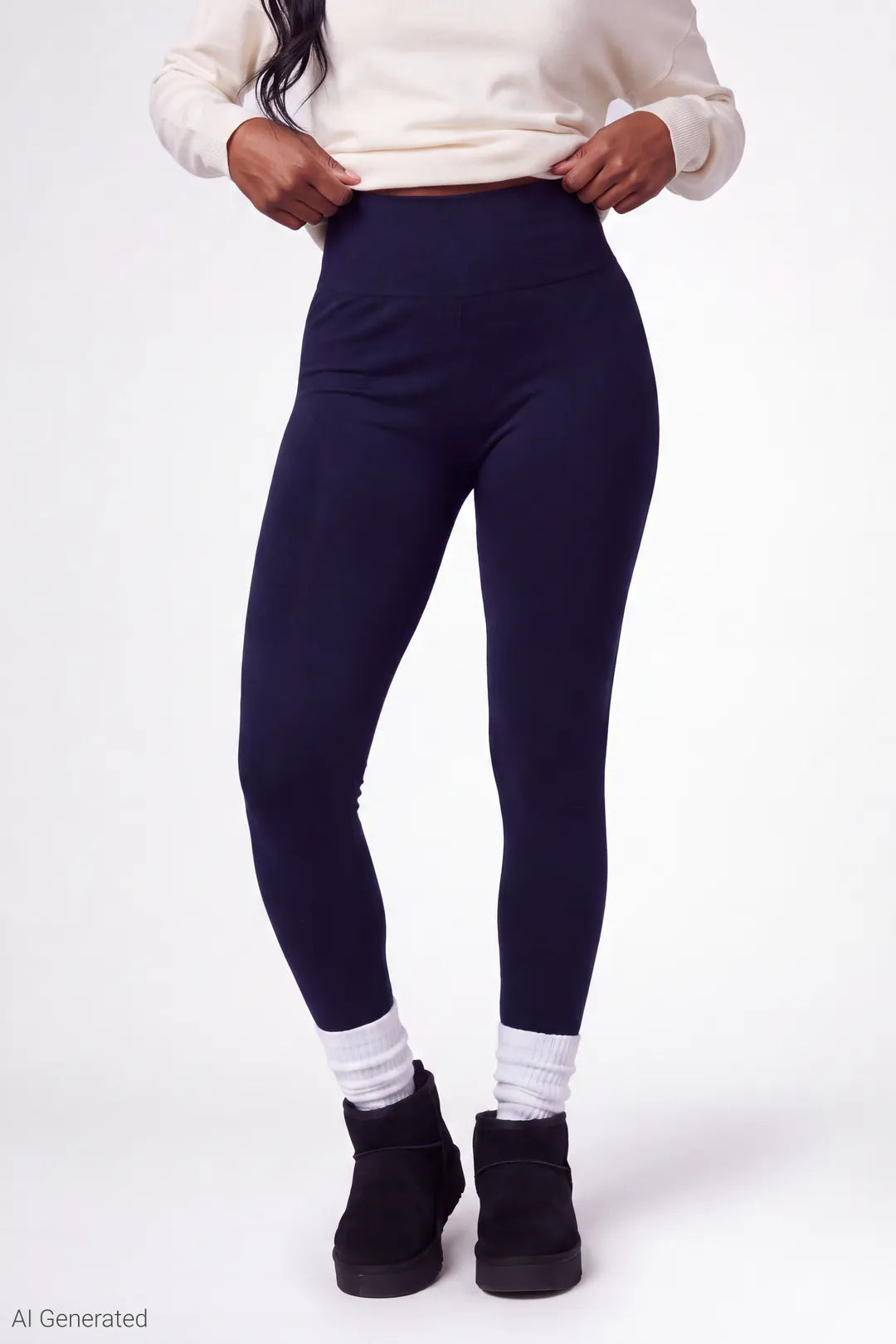 High Rise Seamless Fleece Lined Legging