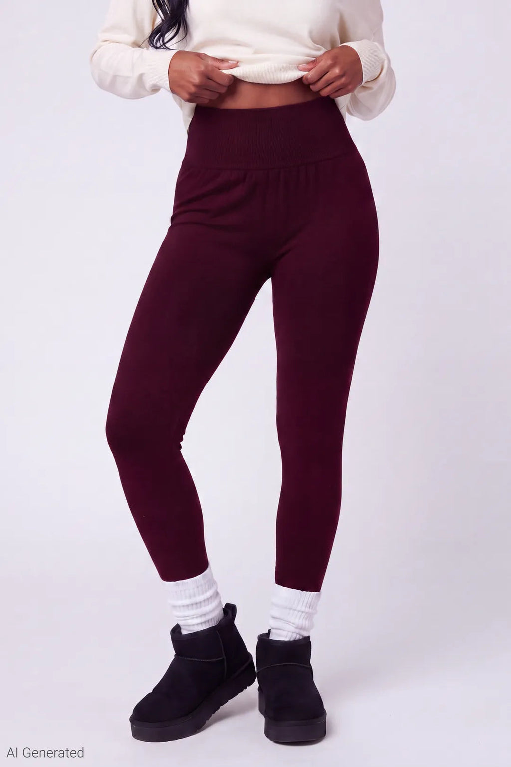 High Rise Seamless Fleece Lined Legging