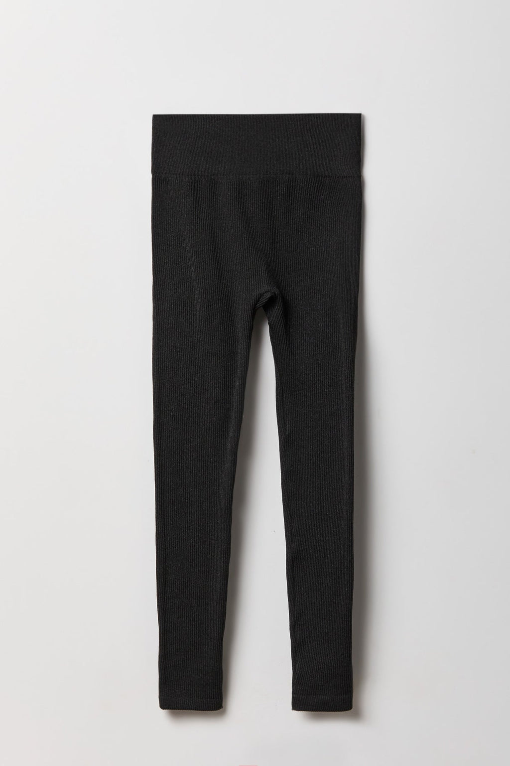High Rise Seamless Ribbed Fleece Lined Legging