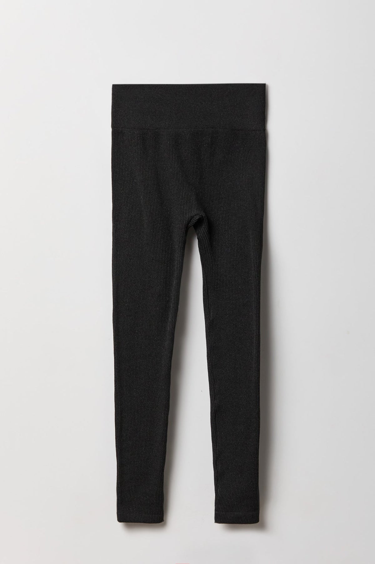 High Rise Seamless Ribbed Fleece Lined Legging