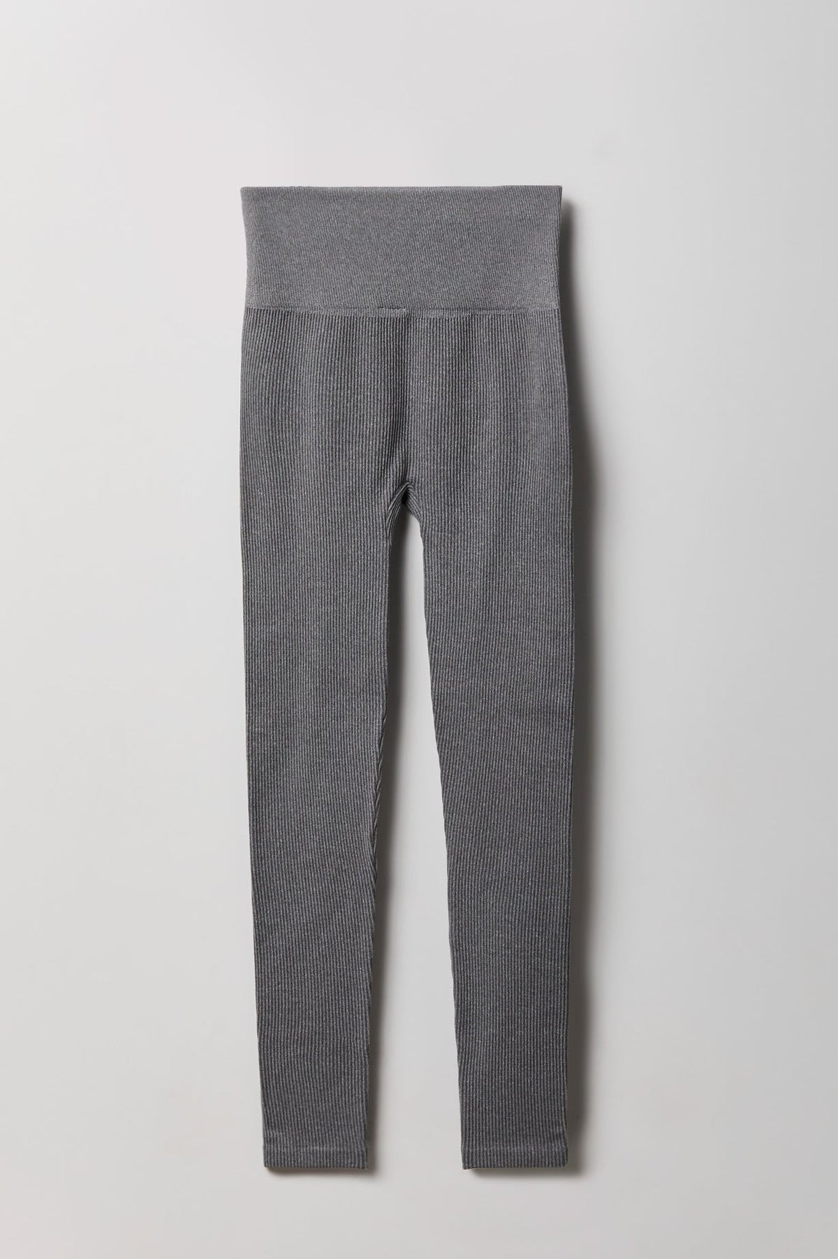 High Rise Seamless Ribbed Fleece Lined Legging