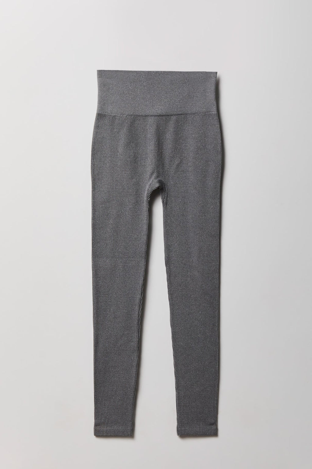 High Rise Seamless Ribbed Fleece Lined Legging