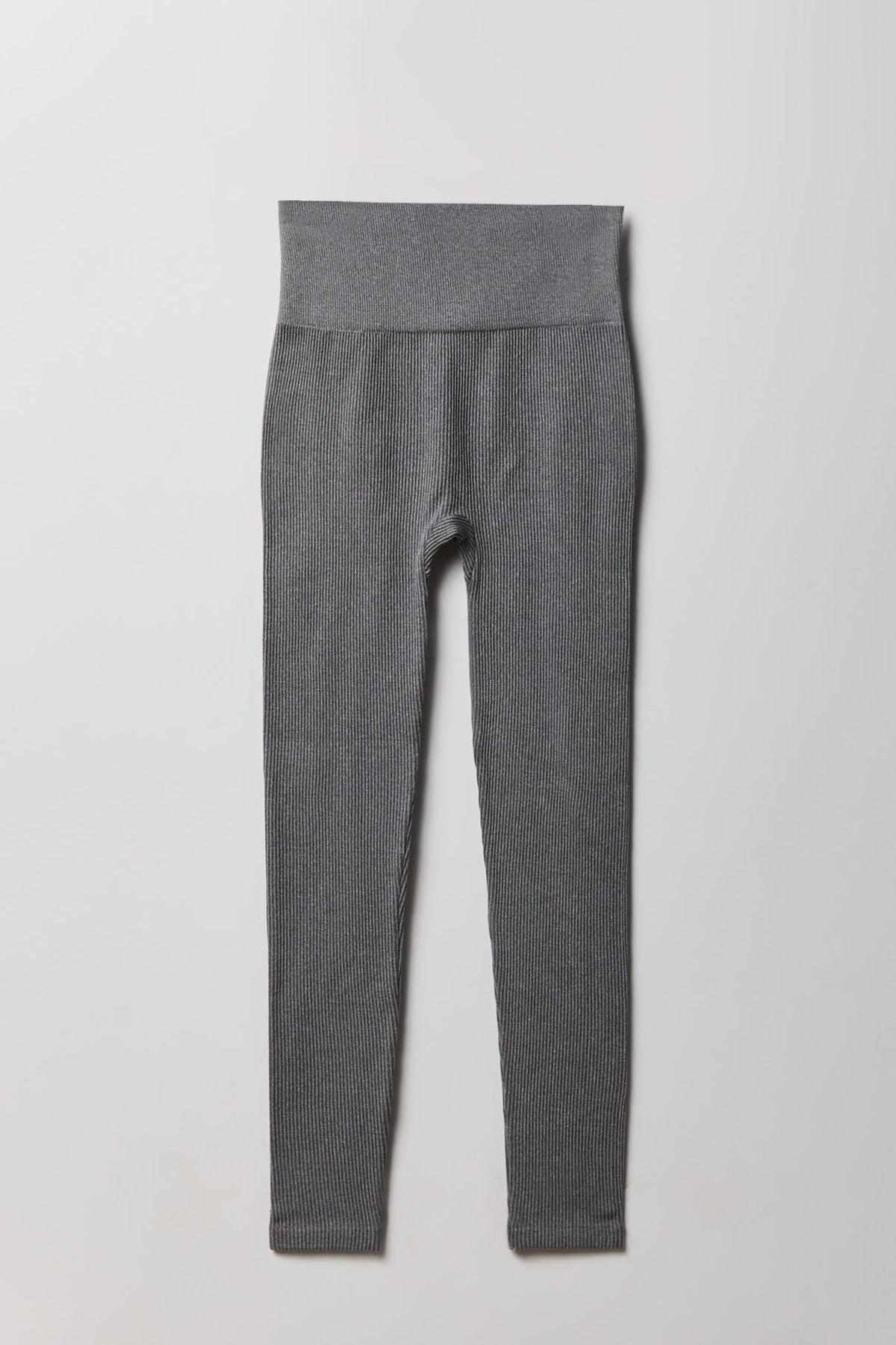 High Rise Seamless Ribbed Fleece Lined Legging