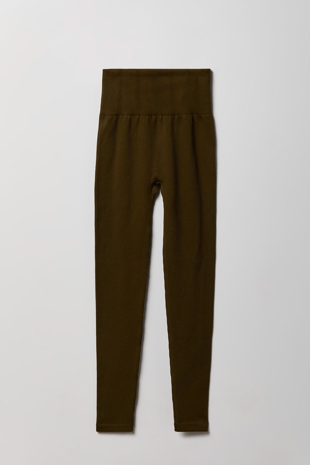 High Rise Seamless Ribbed Fleece Lined Legging