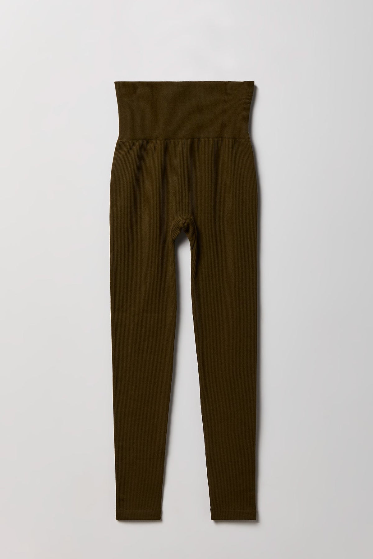 High Rise Seamless Ribbed Fleece Lined Legging