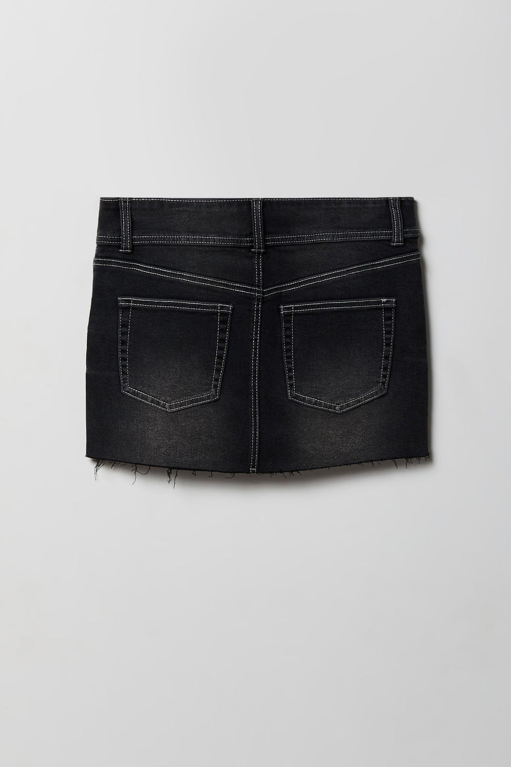 Stretch Denim Micro Mini Skort