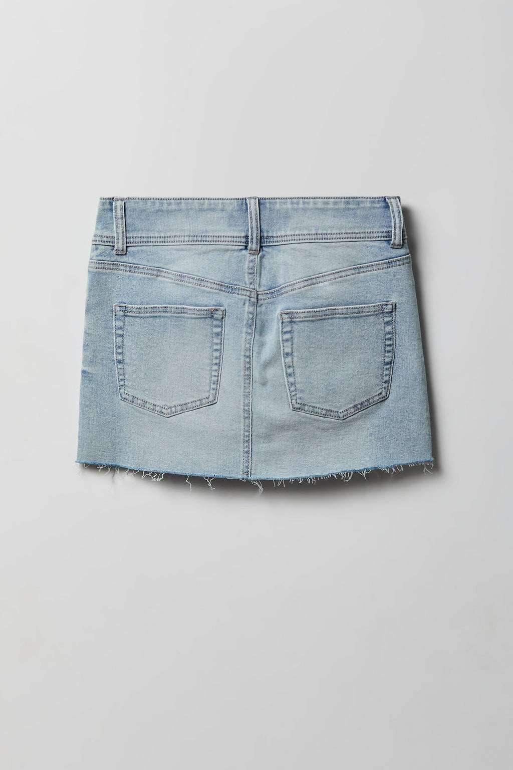 Stretch Denim Micro Mini Skort