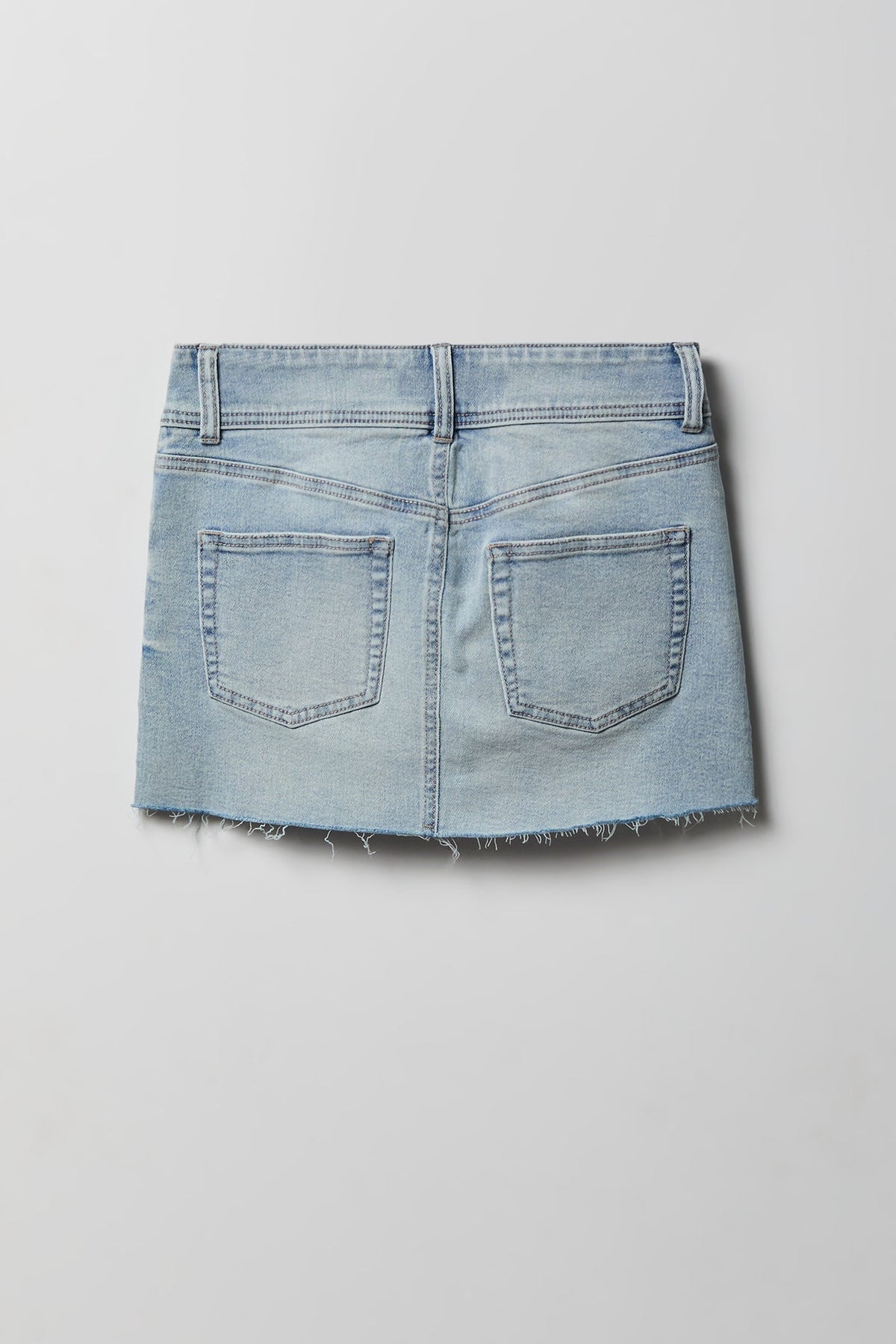 Stretch Denim Micro Mini Skort