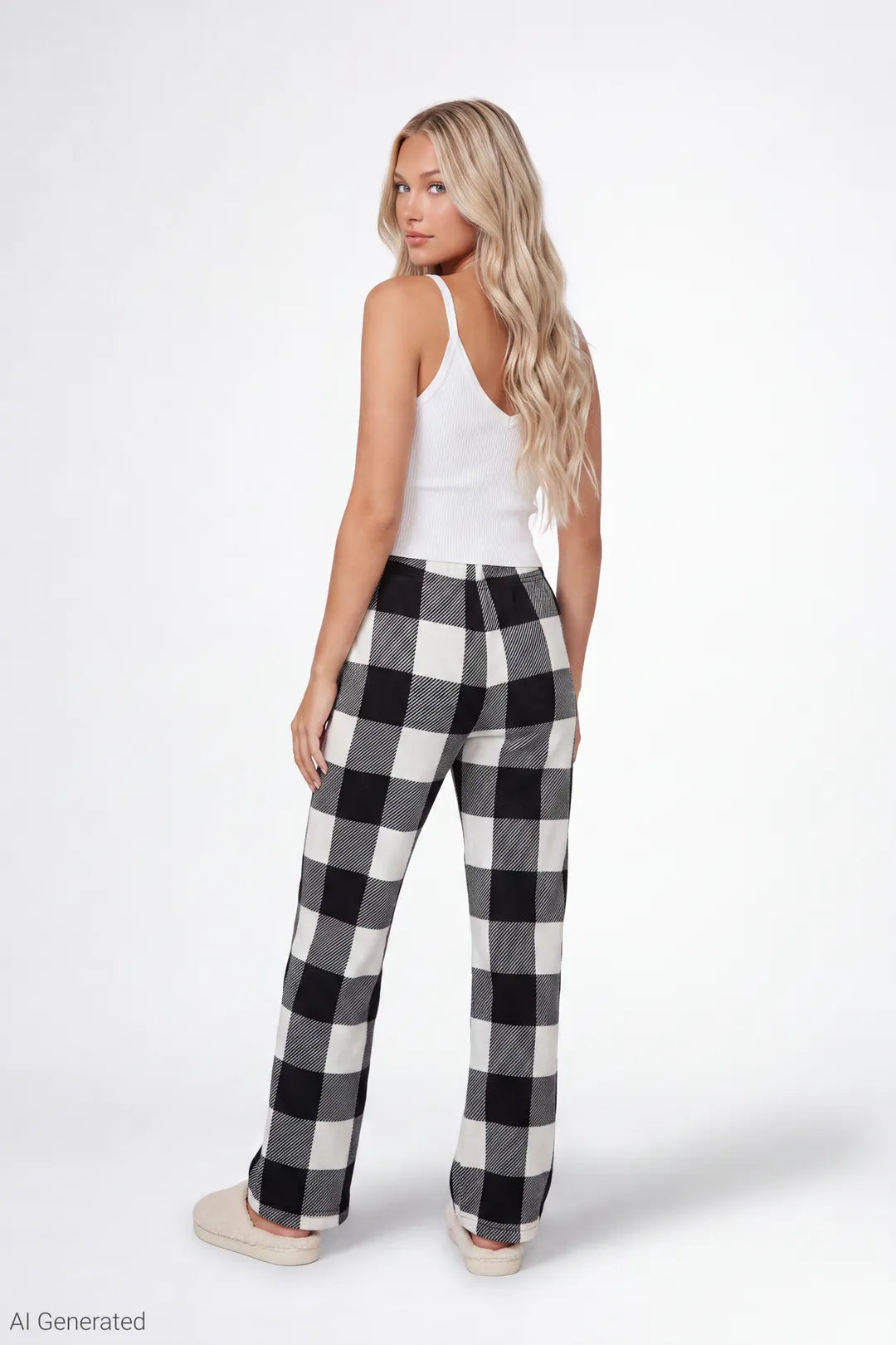 Plush Printed Pajama Pant