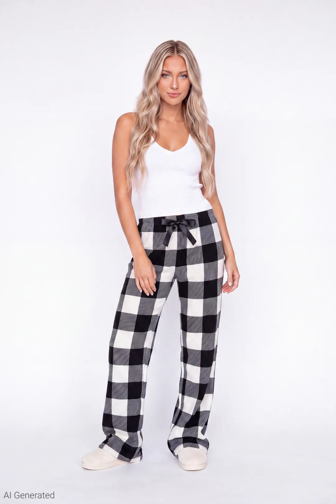 Plush Printed Pajama Pant