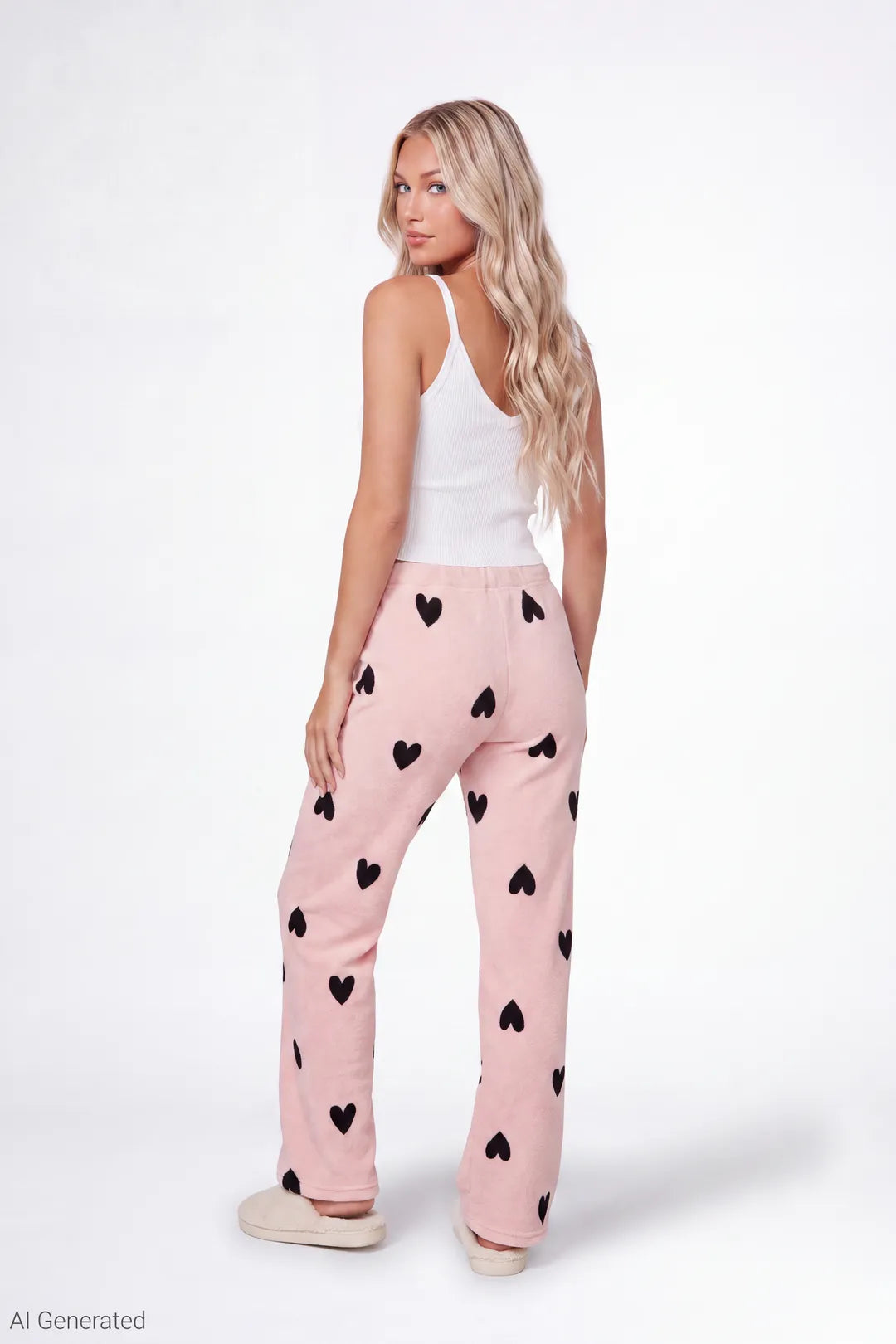 Plush Printed Pajama Pant
