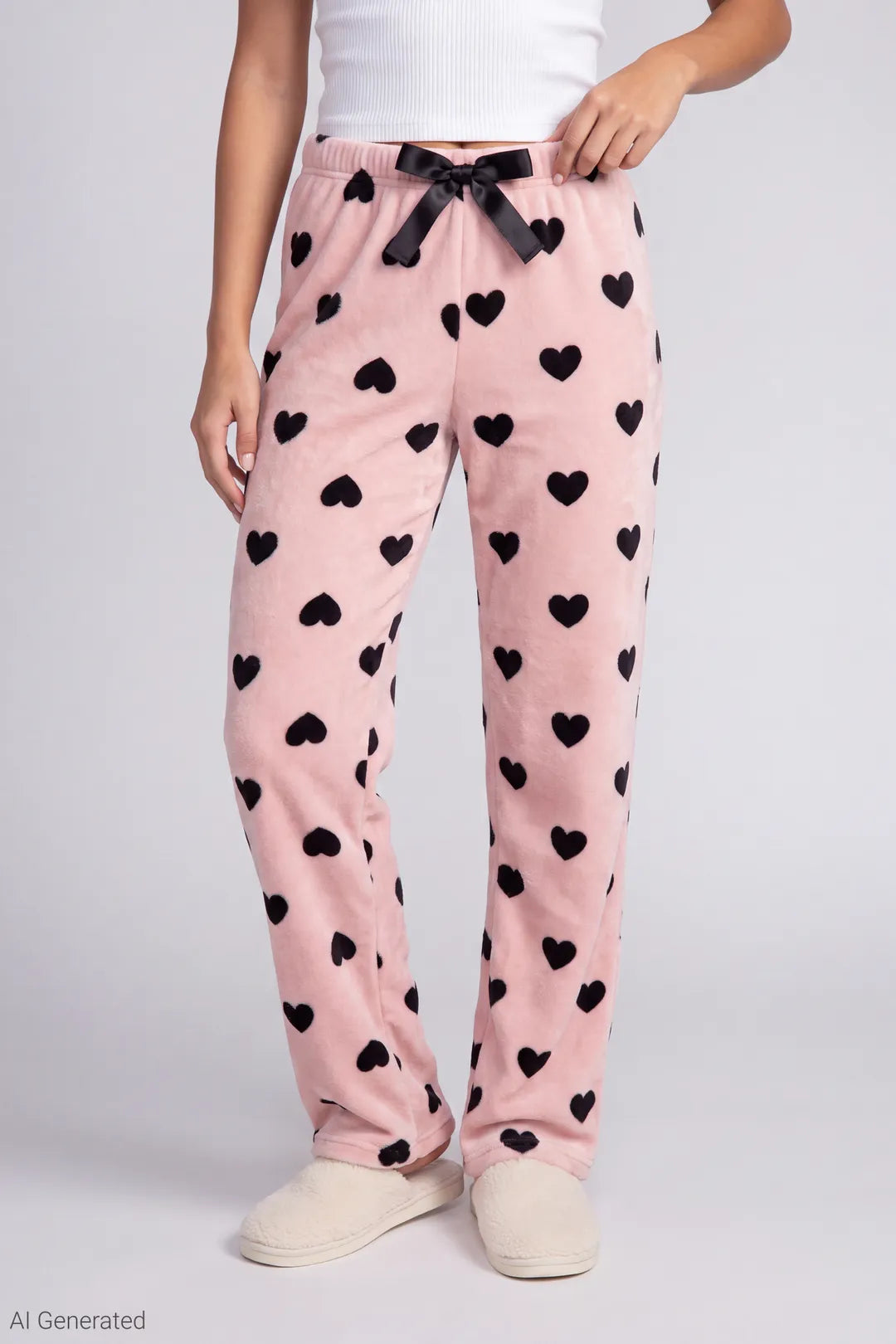 Plush Printed Pajama Pant