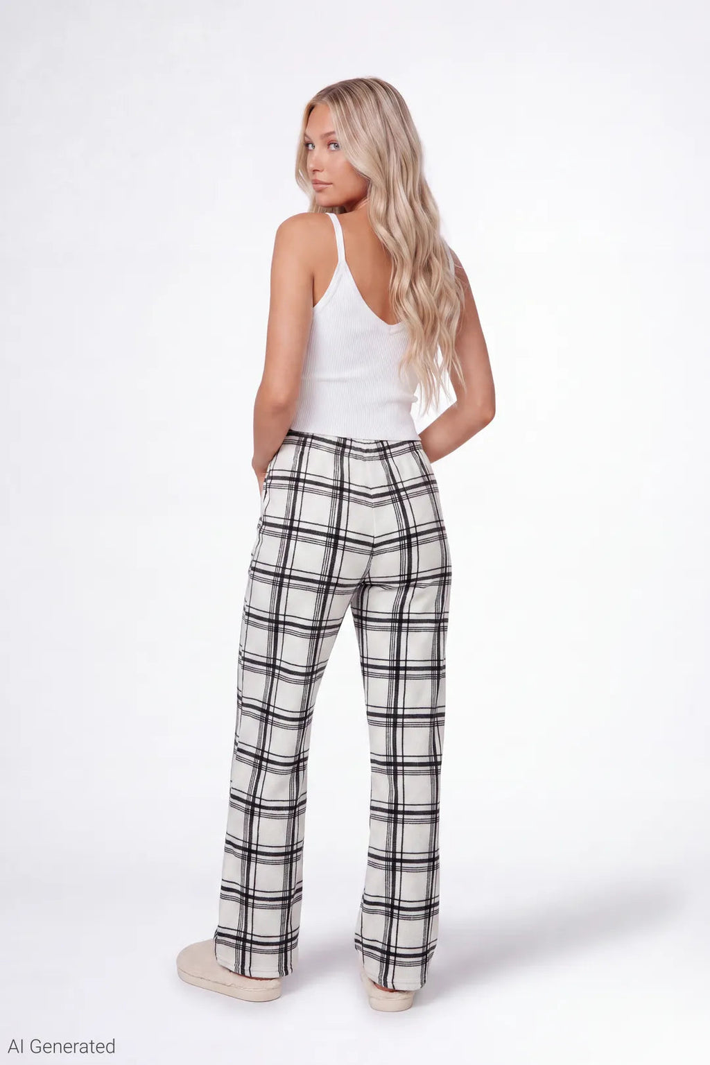 Plush Printed Pajama Pant