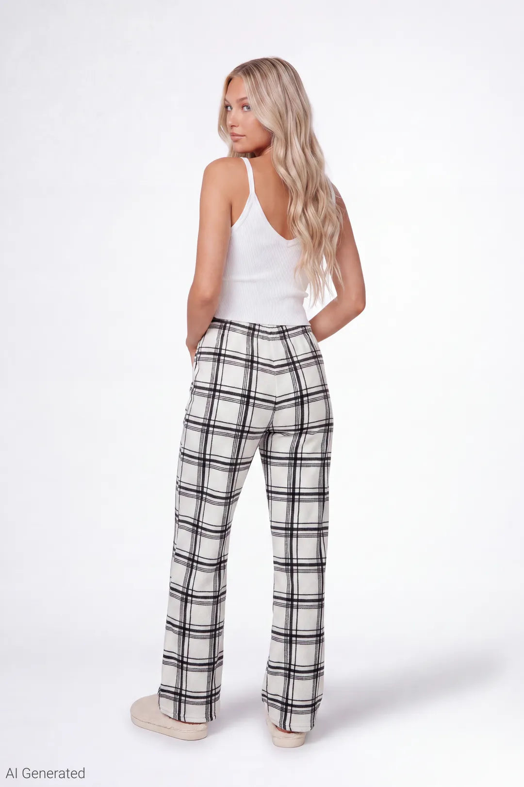 Plush Printed Pajama Pant