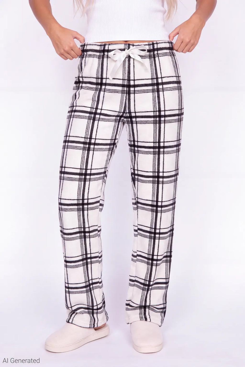 Plush Printed Pajama Pant