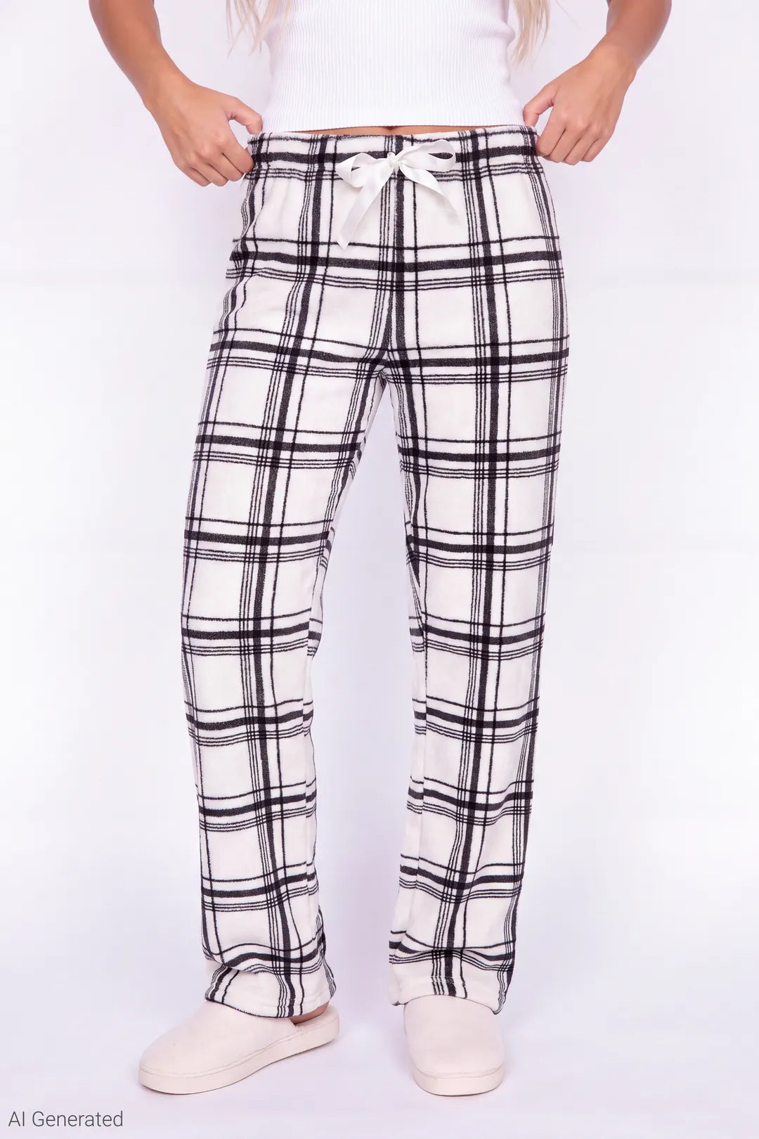 Plush Printed Pajama Pant