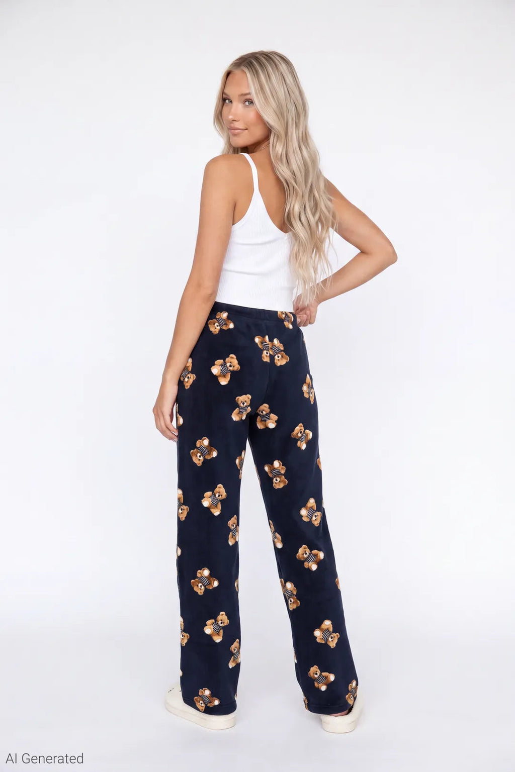 Plush Printed Pajama Pant