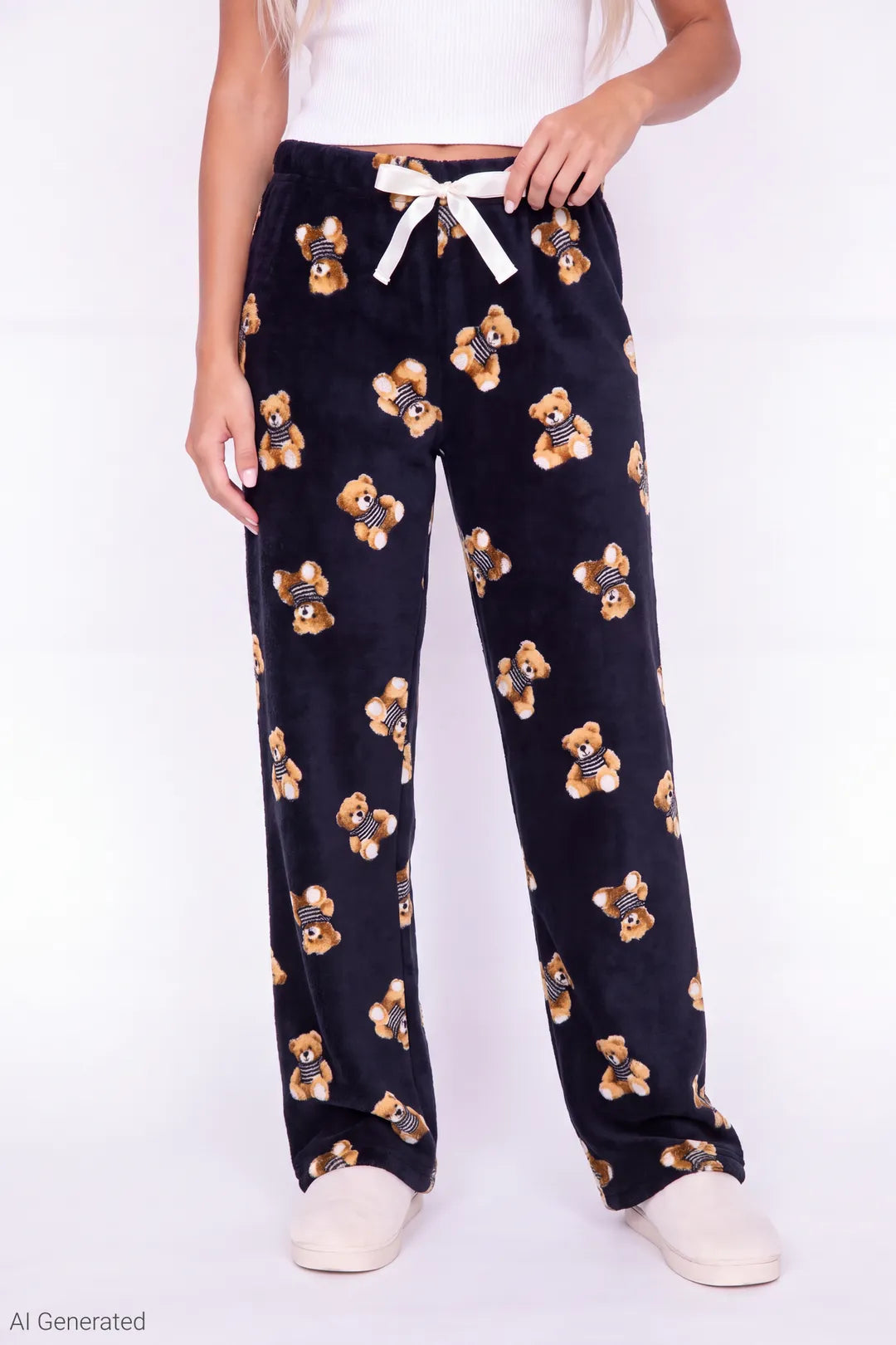 Plush Printed Pajama Pant