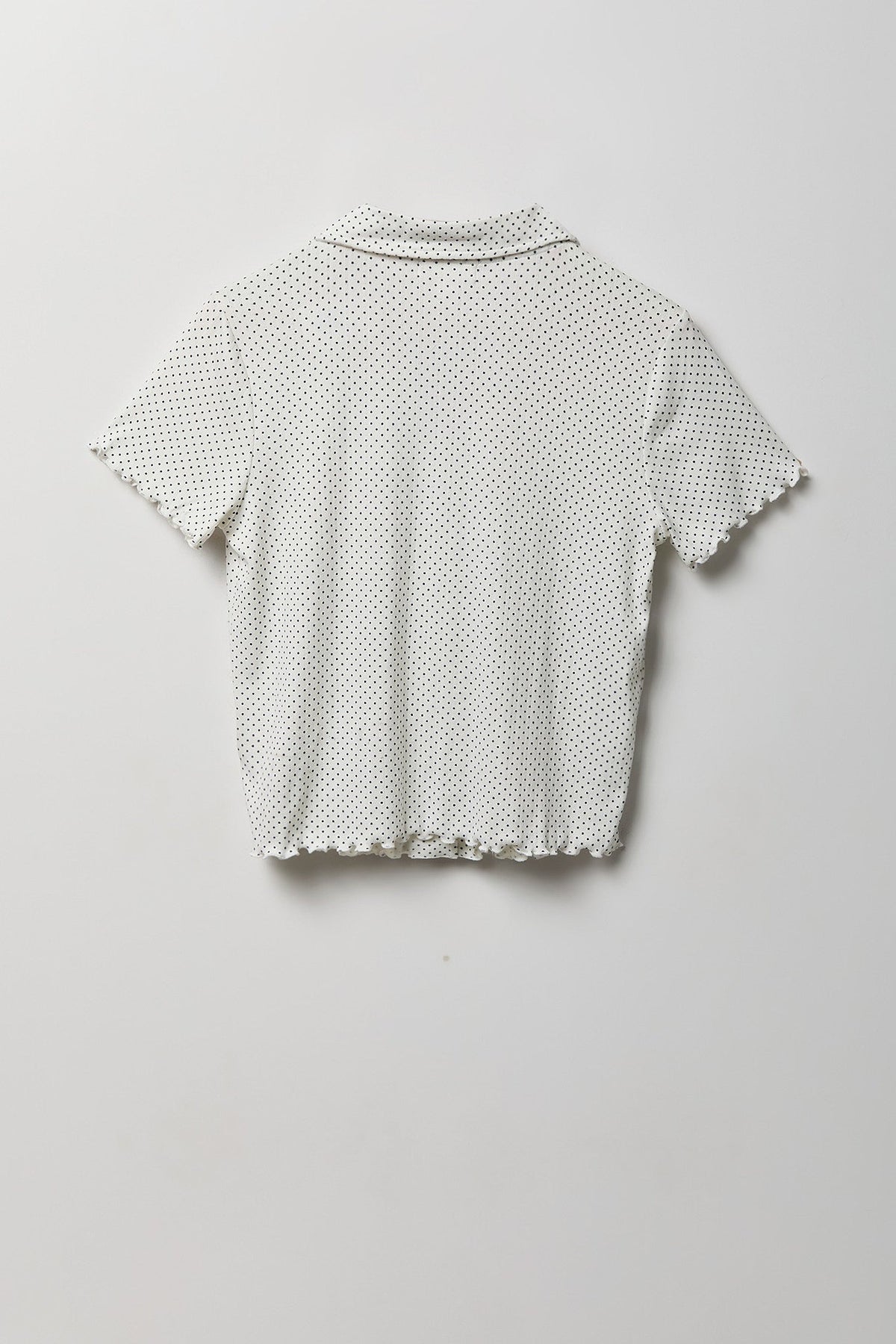 Pointelle Button-Up Top & Short Pajama Set