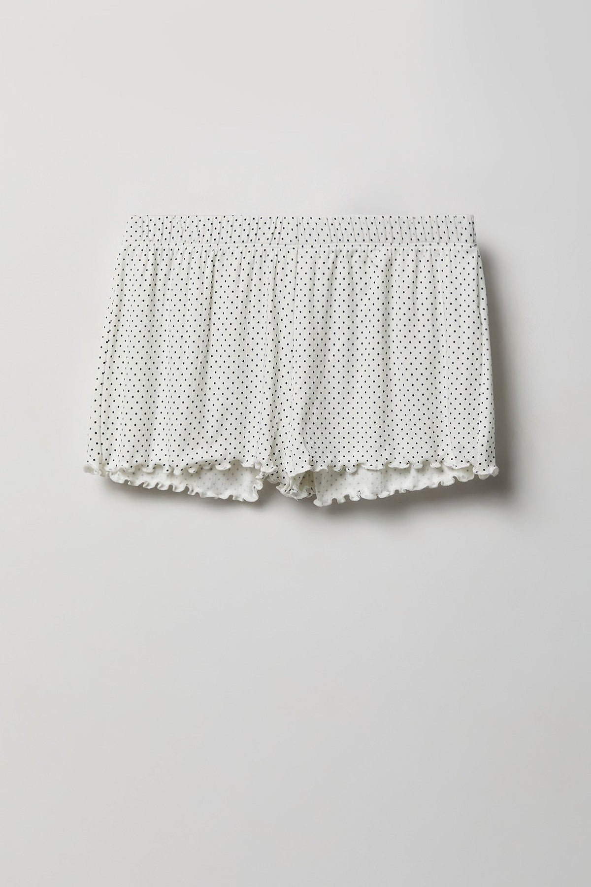 Pointelle Button-Up Top & Short Pajama Set