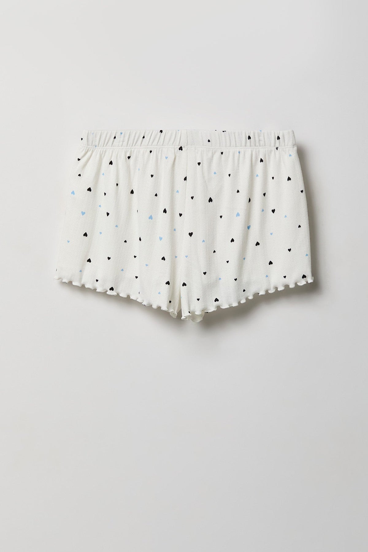 Pointelle Button-Up Top & Short Pajama Set