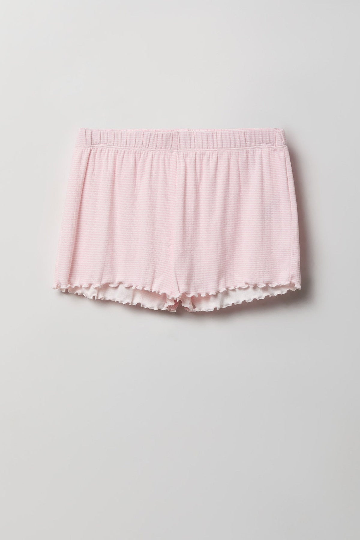 Pointelle Button-Up Top & Short Pajama Set