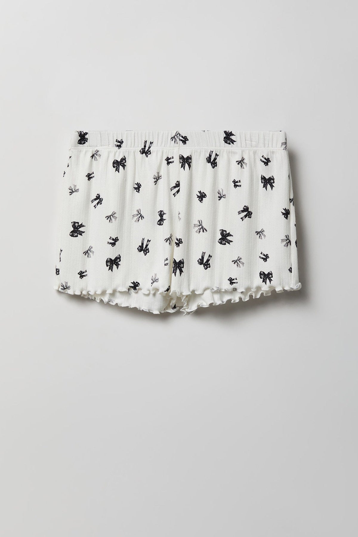 Pointelle Button-Up Top & Short Pajama Set
