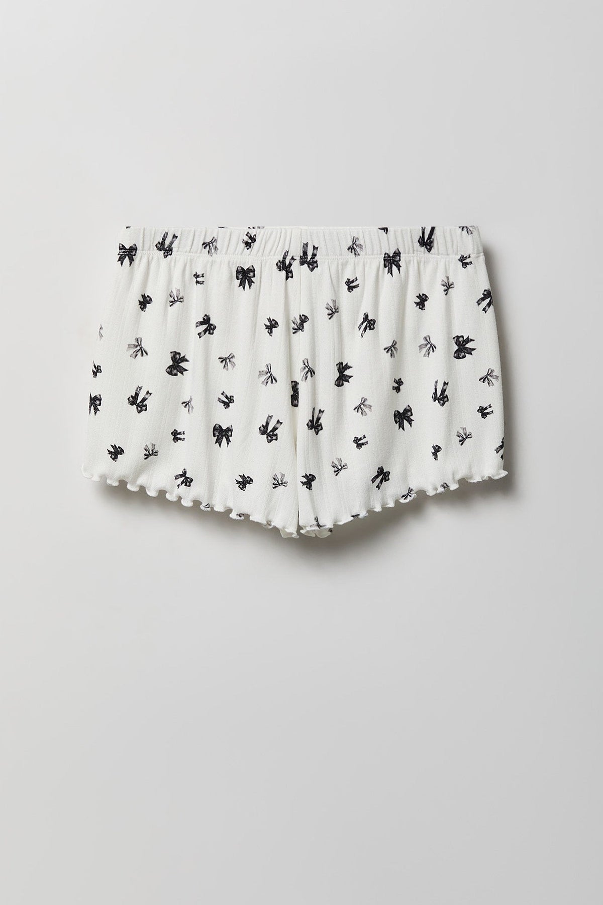 Pointelle Button-Up Top & Short Pajama Set