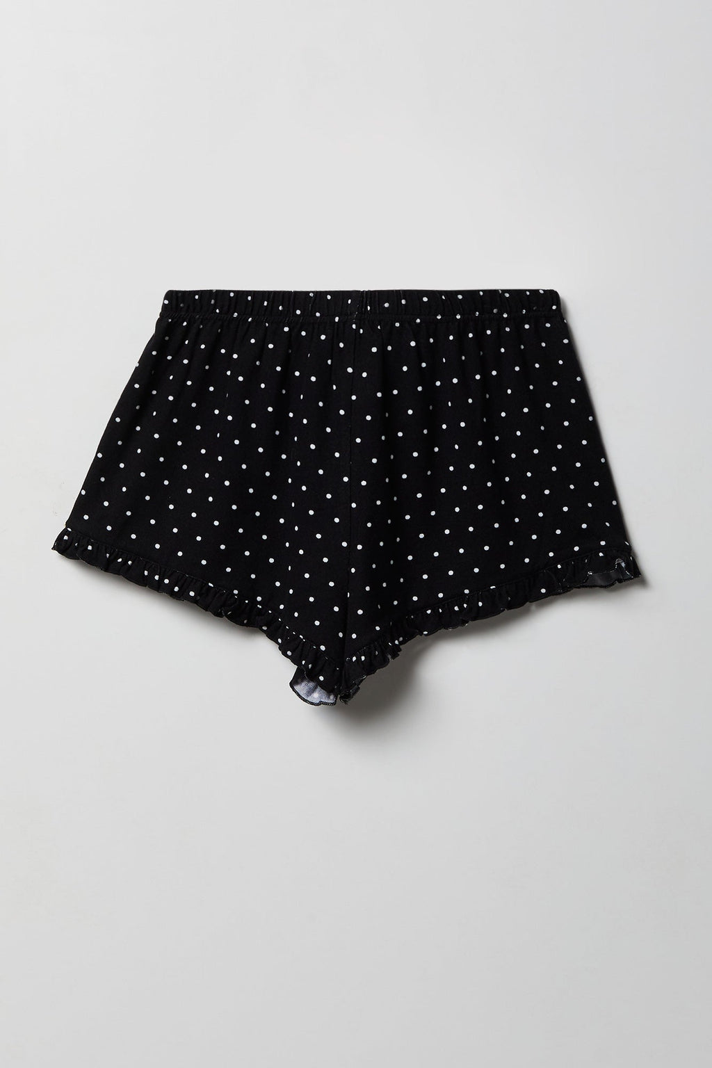 Ruffle Button-Up Top & Short Pajama Set