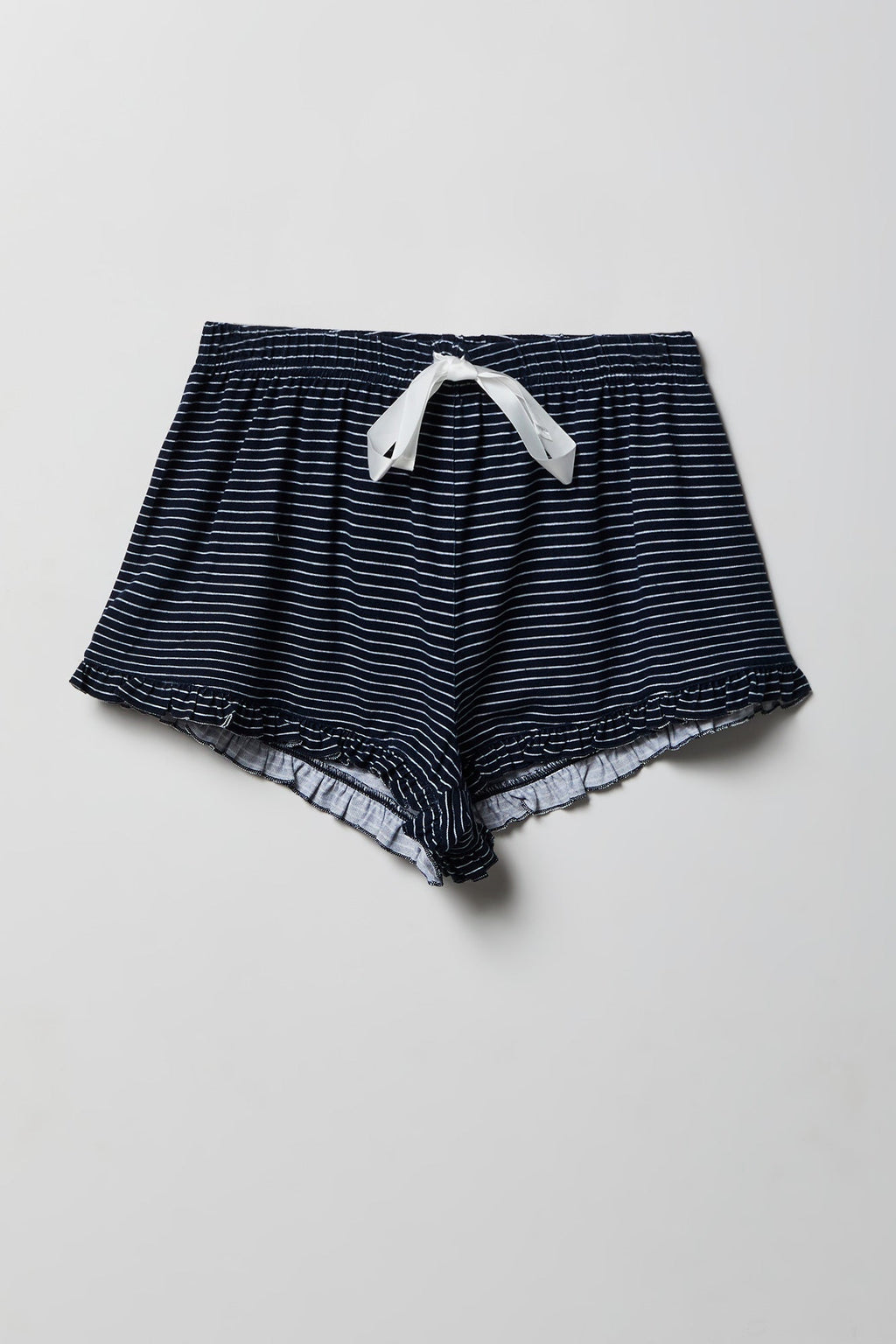 Ruffle Button-Up Top & Short Pajama Set
