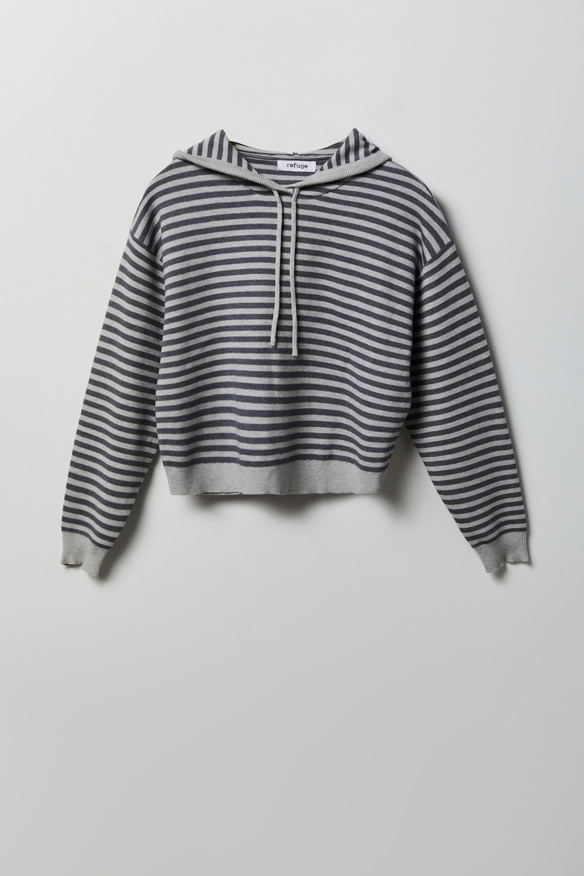 Striped Knit Hoodie