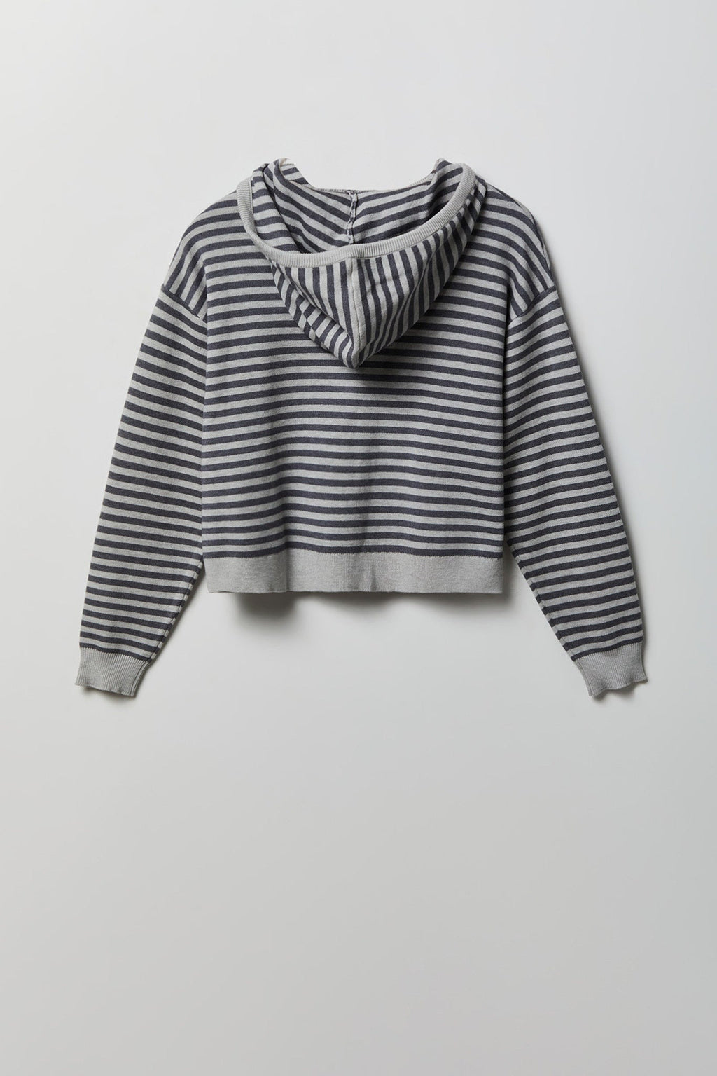Striped Knit Hoodie