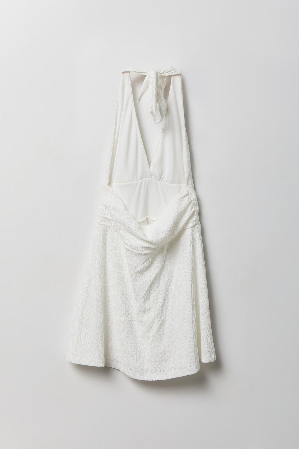 Textured Mini Halter Dress
