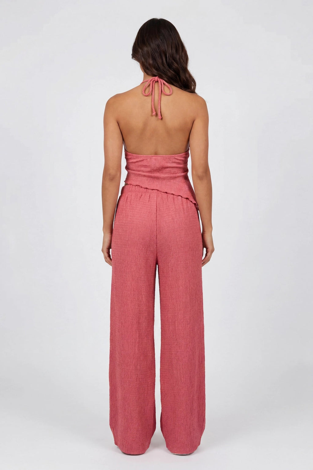 Popcorn Wide Leg Pant