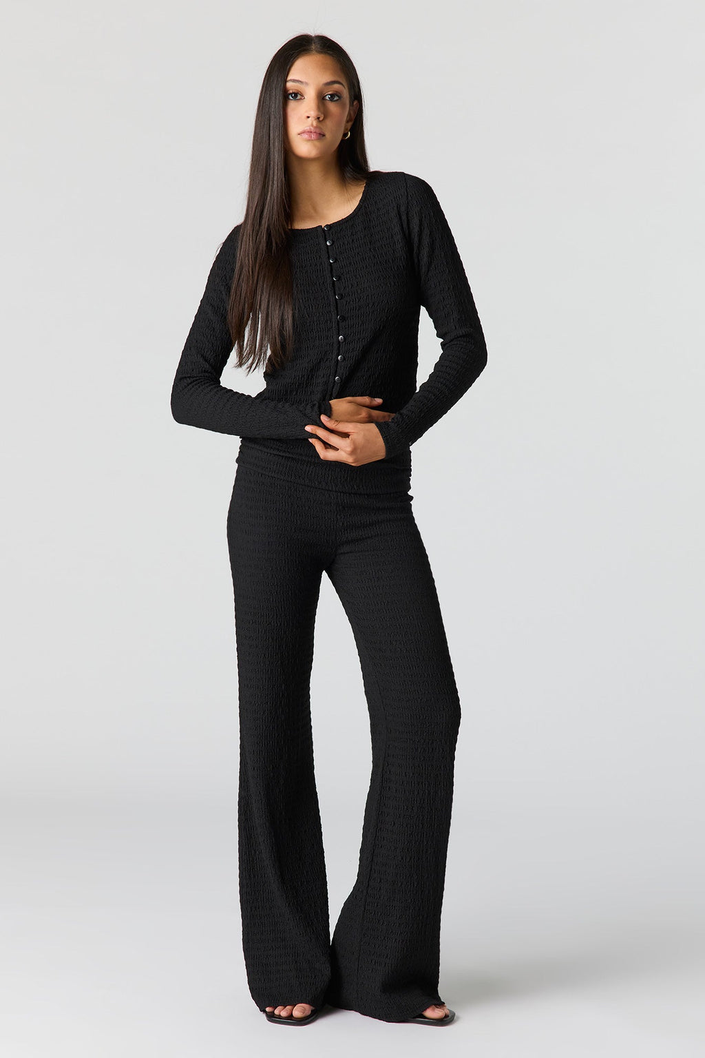 Textured Knit Cardigan