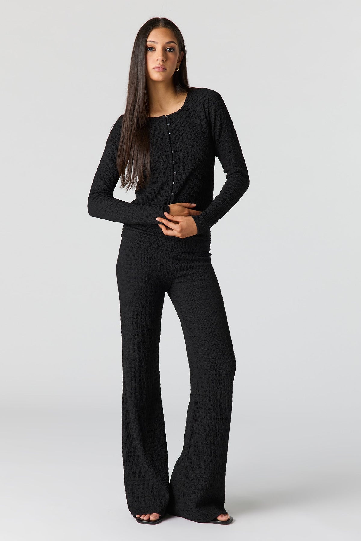 Textured Knit Cardigan