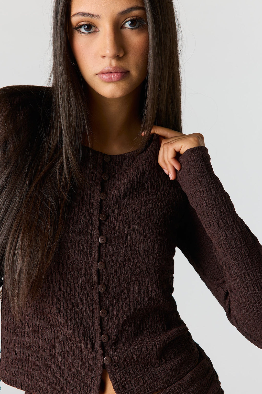 Textured Knit Cardigan