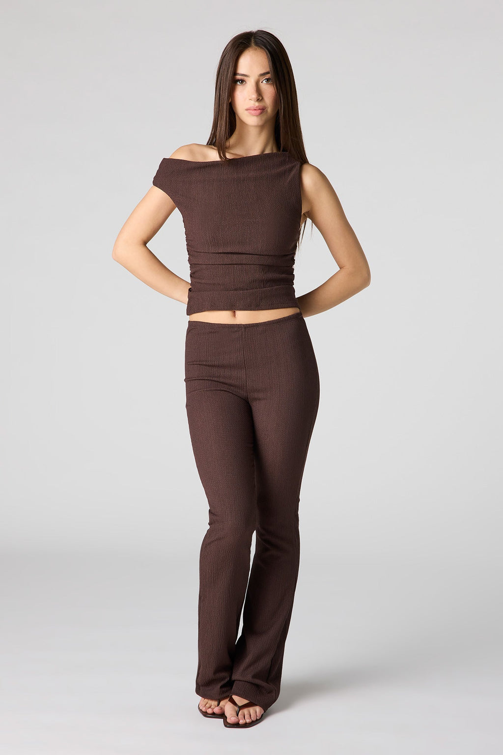 Textured Off Shoulder Top