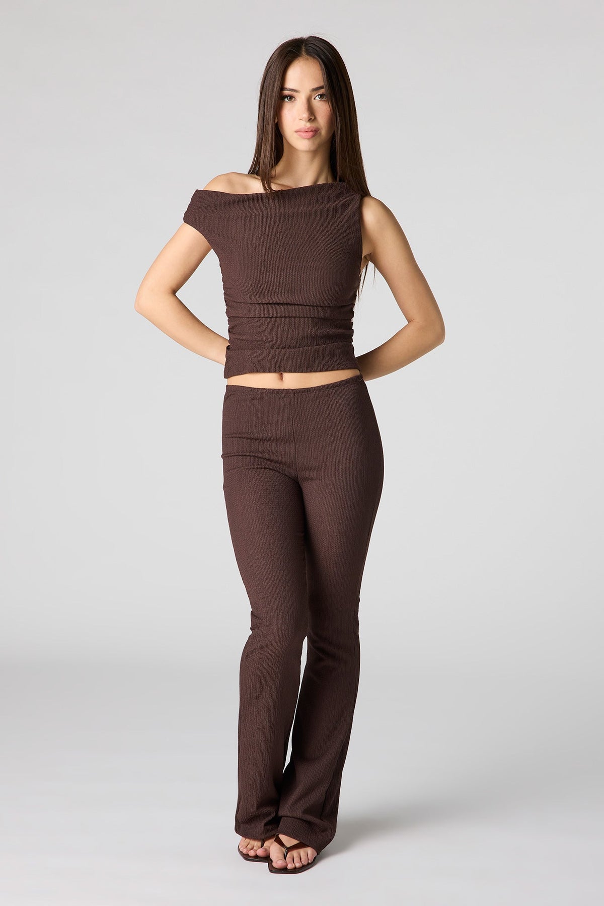 Textured Off Shoulder Top